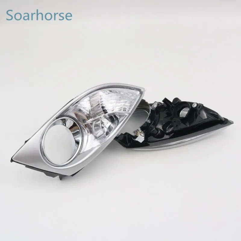 Car Front Bumper fog lamp bezel Corner light decorative frame For Mazda CX-7 CX7 2009-12 +