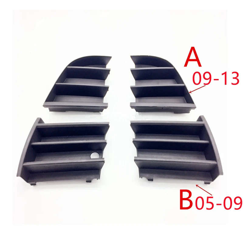 Front Lower Bumper Grilles Grills Grille Trim Fog Lamp Cover For Skoda Octavia Combi 2005-2013