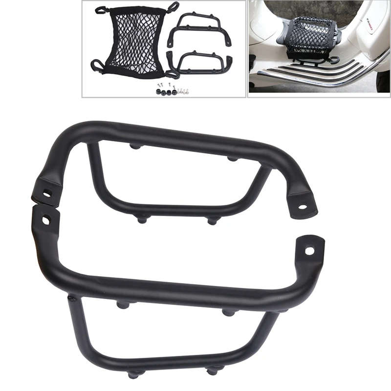 Motorcycle Foot Pedal Holder Luggage Battery Rack Bracket Net Bag for VESPA Sprint Primavera 150 125