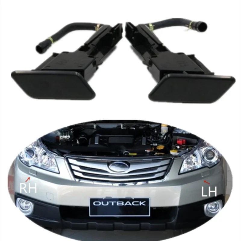 For Subaru outback Car headlight water spray nozzle Assy headlamp washer nozzle with cover cap