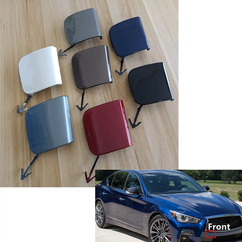 For Infiniti Q50 2018-2021 Front Bumper Towing Tow Hook Eye Cover Cap