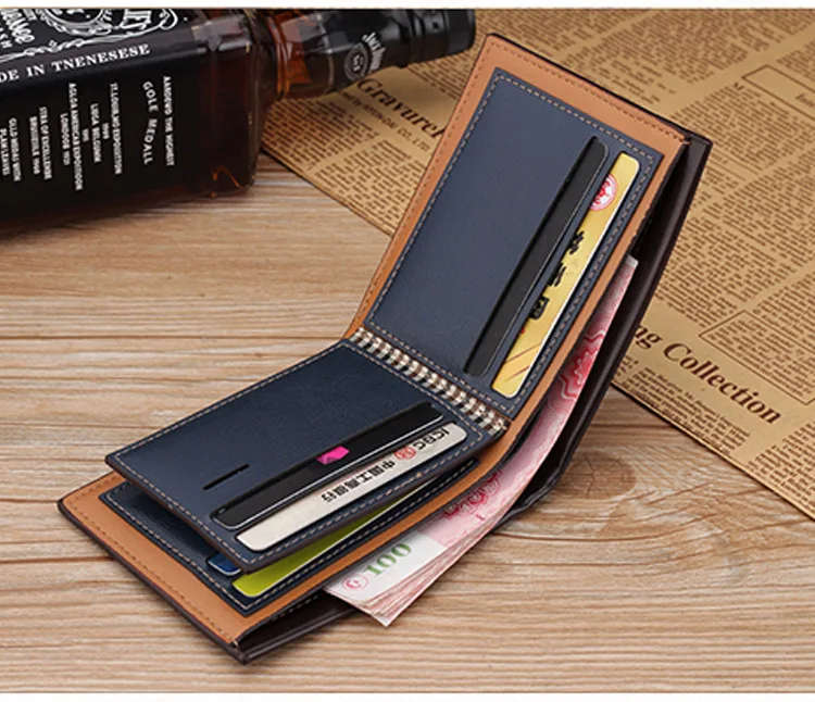 Vintage Men`s Wallet Money Credit Card Holders -  LIGHT BROWN