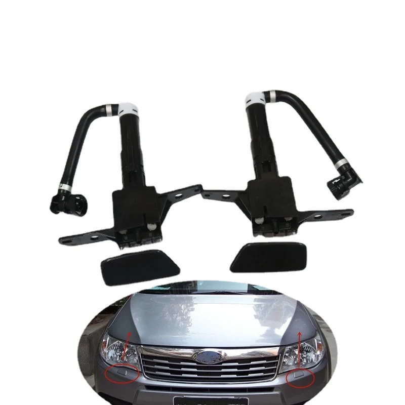 Car Headlight Washer spray nozzle headlamp water Jet Nozzle with cover cap for Subaru Forester III