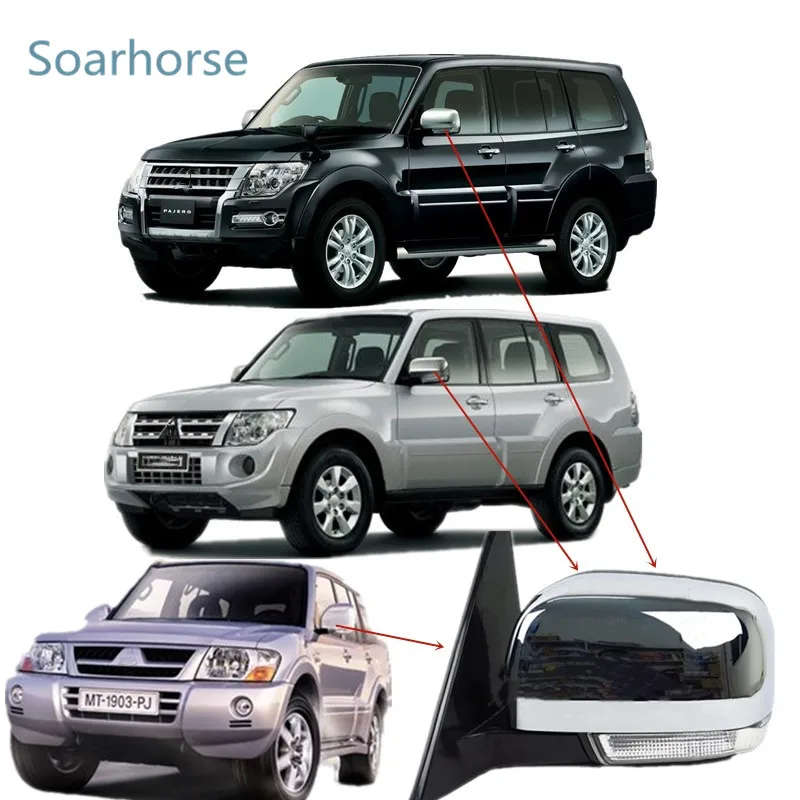 For Mitsubishi Pajero V73 V77 V93 V97 V87 2008-2018 side mirror cover Rearview mirror Shell Cap
