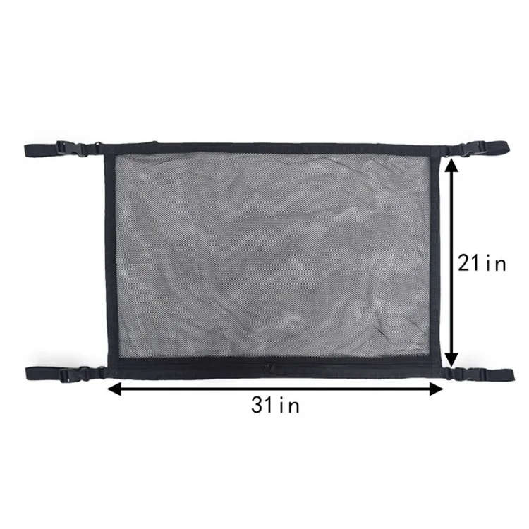 Car Roof Adjustable Simple Large Space Mesh Braided Chain Storage Bag