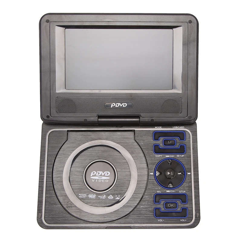 Portable 7.8 Inch HD Home Car DVD Player VCD CD MP3 DVD TV Player USB SD Cards Game Car Radio