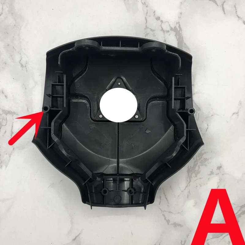 Steering Wheel Horn Cover with logo For Mitsubishi Lancer EX Outlander ASX Colt Ralliart Pajero
