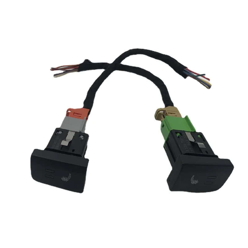 Car Seat Heater button heating Switch Control with Wiring harness For Volkswagen VW Polo 6R 6C