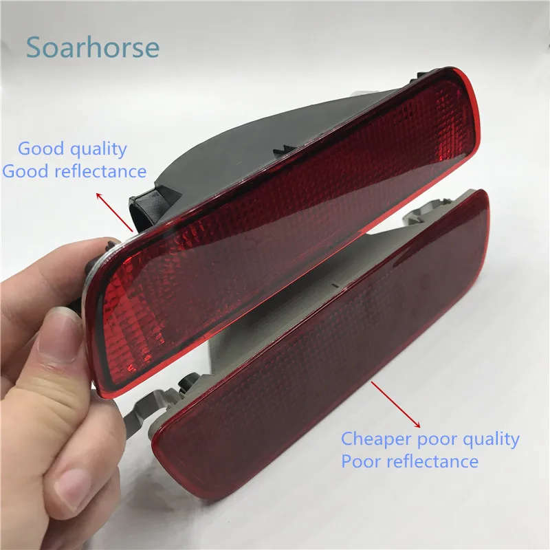 Car Rear Bumper Fog Lamp Reverse Brake Reflector Light For Nissan Qashqai 2007-15
