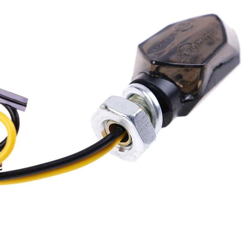 DC12V Motorcycle Smoke Lens Turn Signal Flasher Indicator Light Warning Light Direction Light