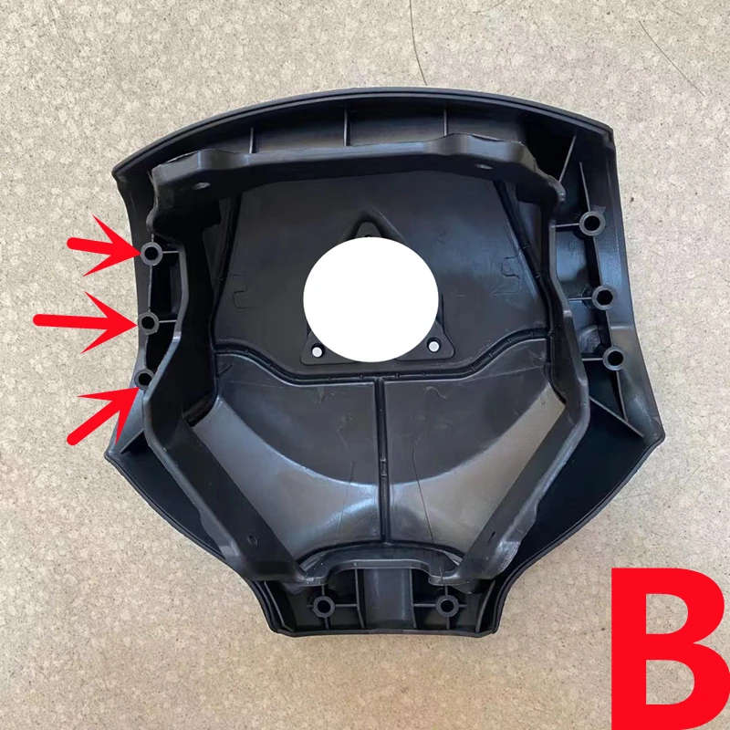Steering Wheel Horn Cover with logo For Mitsubishi Lancer EX Outlander ASX Colt Ralliart Pajero