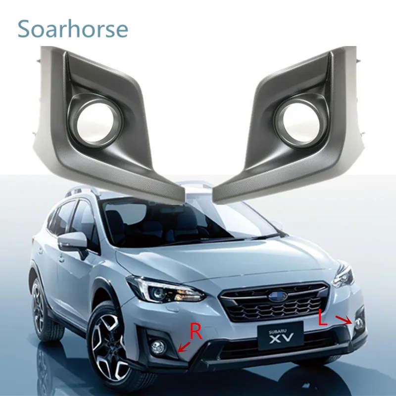 For Subaru XV Crosstrek 2018 2019 2020 Front Bumper Fog Lamp Frame Cover Fog Light Trim Bezel Cap