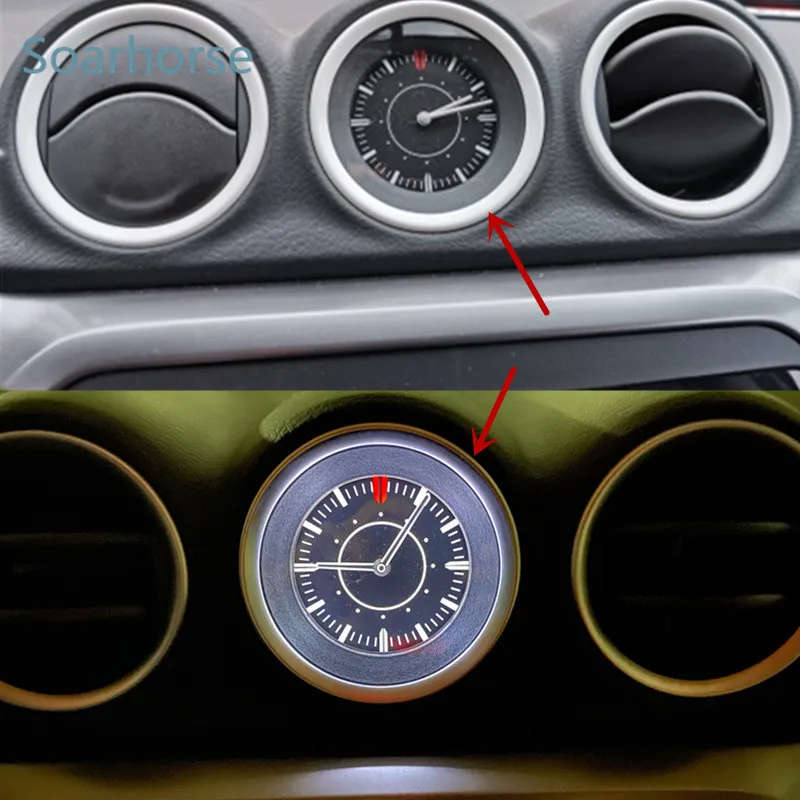 For Suzuki New Vitara 2015-2021 Dashboard Electronic Clock Assy and Decorative ring 34600-54P00