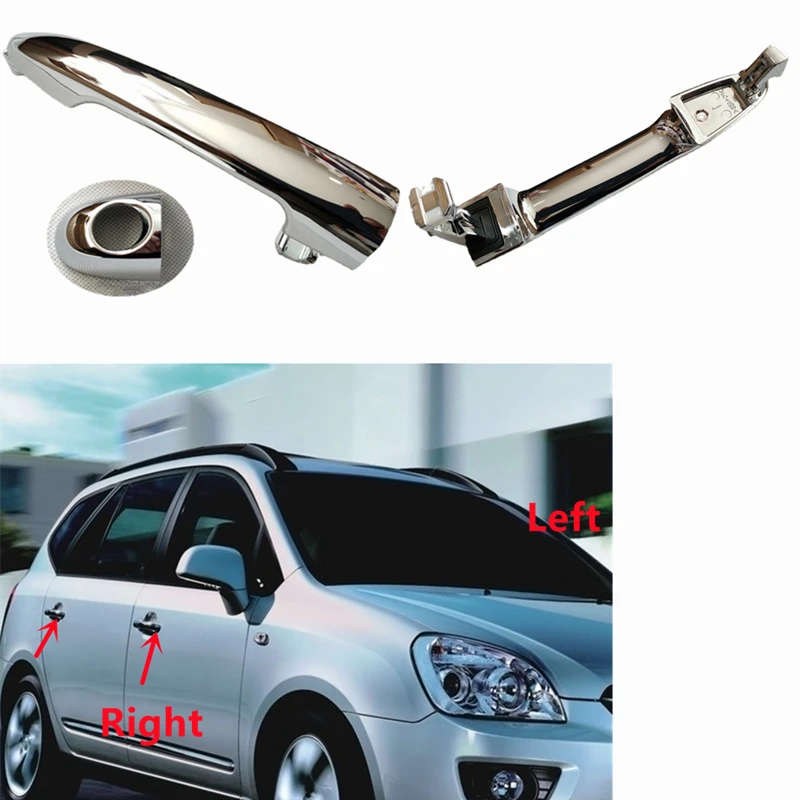 For KIA Carens Rondo 2007-12 Exterior Front Rear Chrome Outside Door Handle 826601D220