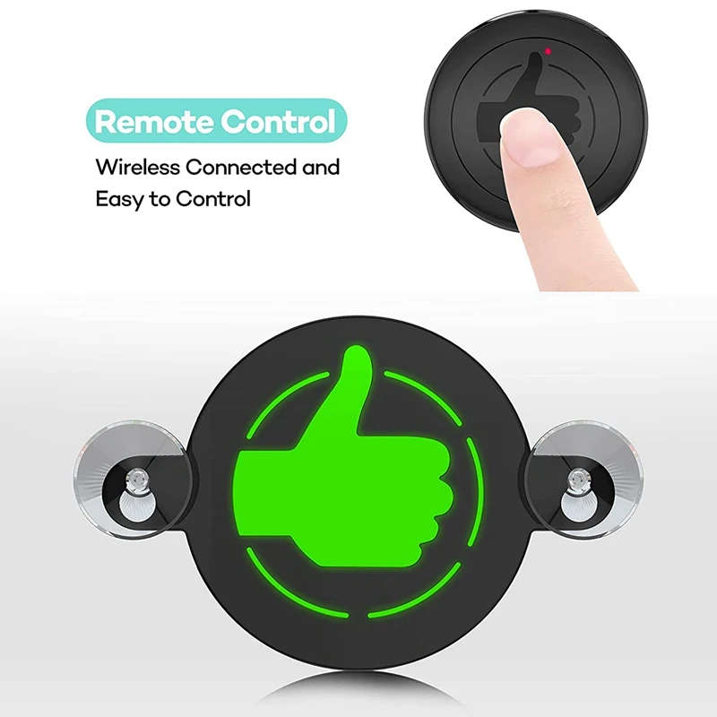 Thank You Light Car Symbol For Thank You, Car Rear Window Remote Control Light Sign
