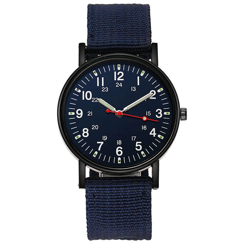 Luminous Nylon Band Military Watch Men Watches Army  Watch - DEEP BLUE