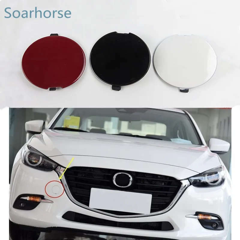 Front Bumper Towing Hook cover Trailer hook cap For Mazda 3 Axela 2017 2018