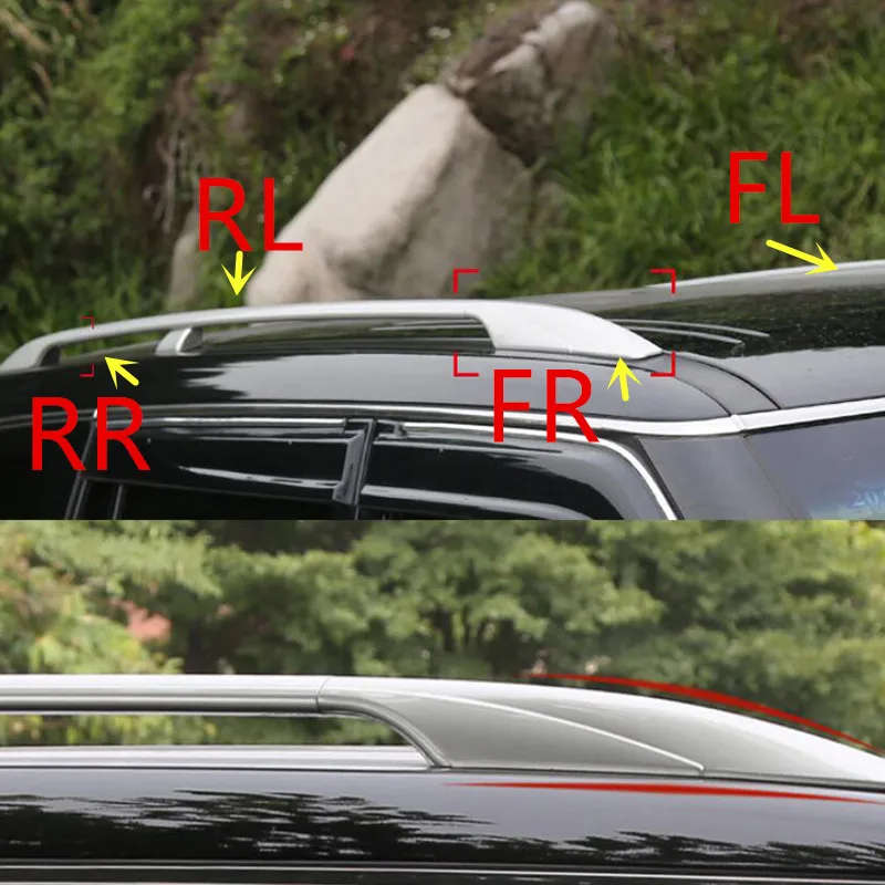 Front Rear Roof Luggage Rack Guard Bar End Silver Shell Cover For Nissan Patrol Y62 2010-2017