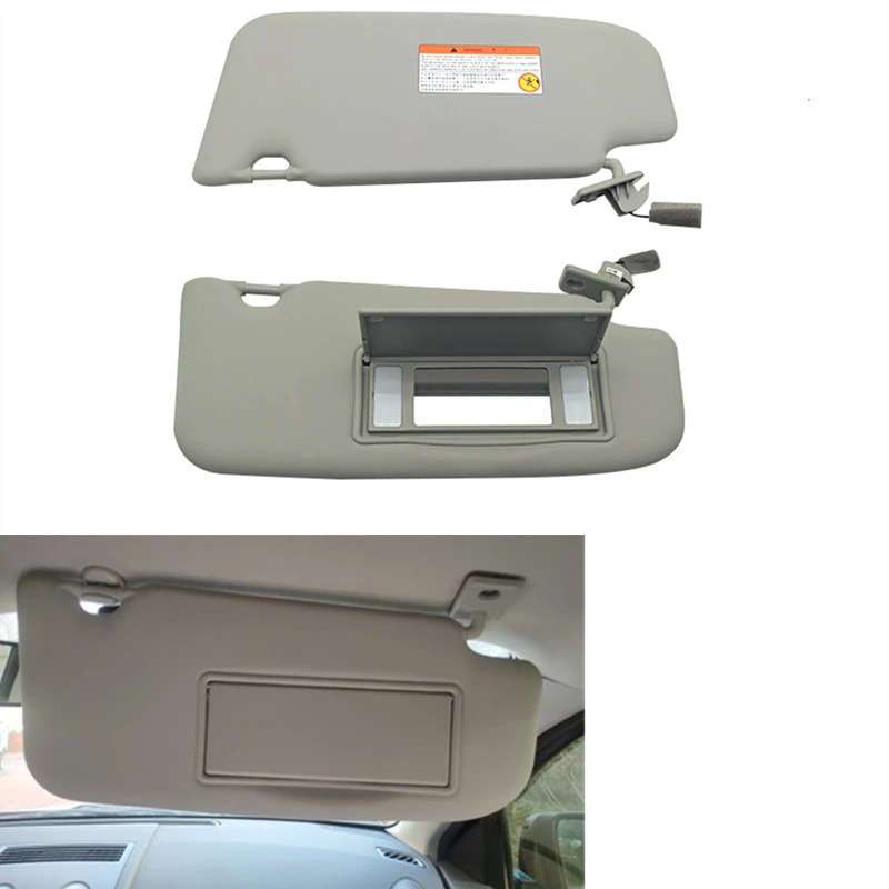 For Nissan Qashqai Dualis J10 Interior Sun Visor Sunvisor With Lamp Sunshade Plate Make-Up Mirror