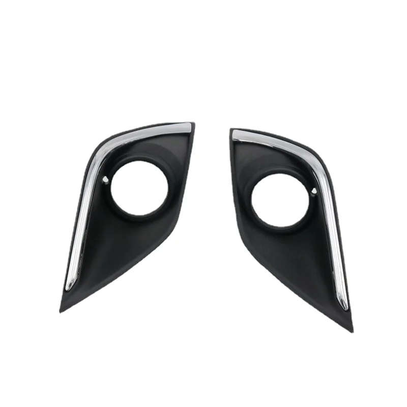Car Chrome Front Bumper Fog Light bezel Fog Lamp cover Frame For Mitsubishi Outlander 2016 2017 2018
