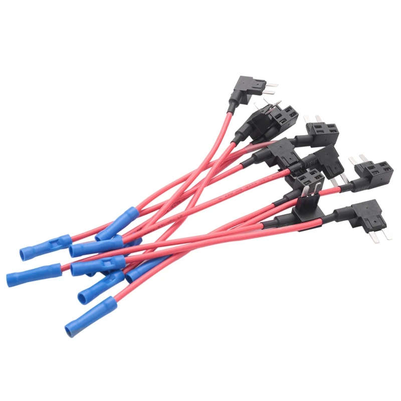 60 Pack - 12V Car Add-A-Circuit Fuse TAP Adapter Mini ATM APM Blade Fuse Holder