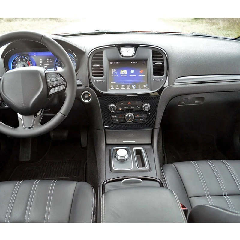 Central Control Air Conditioning A/C Panel Cover Tirm Accessories For 2015-2021 Chrysler 300/300C