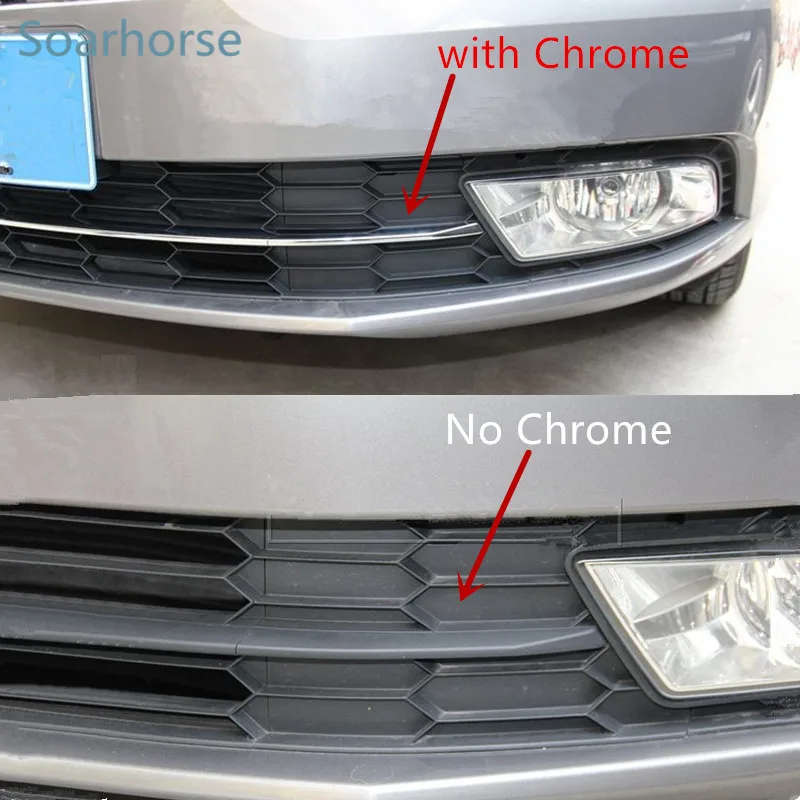 Front Lower Grille Bumper Vent Fog Lamp Light Cover Frame For Skoda Superb 2013-2015