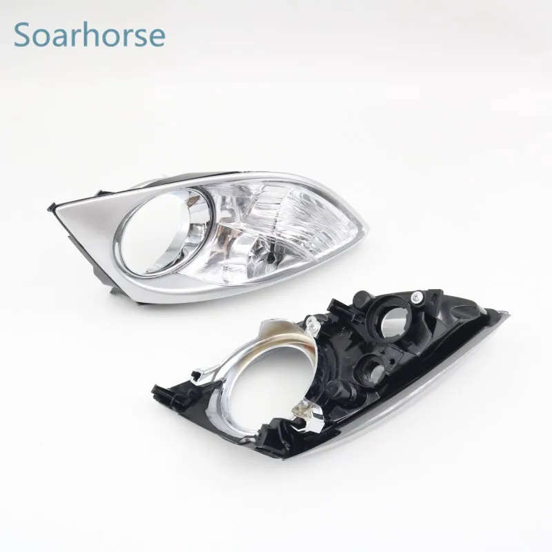 Car Front Bumper fog lamp bezel Corner light decorative frame For Mazda CX-7 CX7 2009-12 +