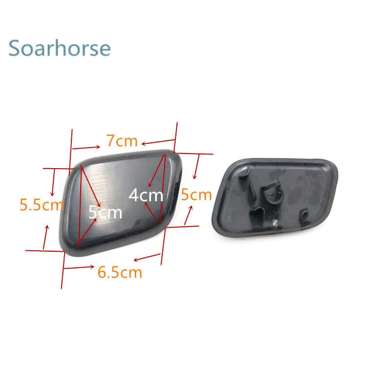 For Nissan Qashqai J11 2014+ Car Headlight washer spray nozzle cover Headlamp washer jet nozzle cap