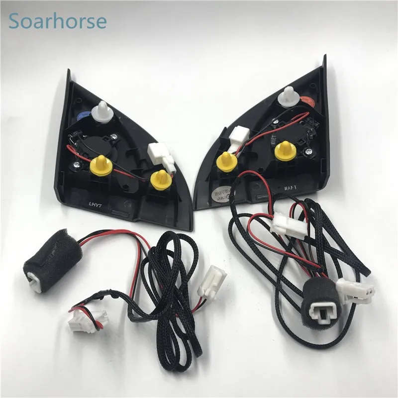 For Hyundai Solaris 2011-2016 Black Triangle Tweeter Speakers Treble Horn Tweeter Audio and Wire