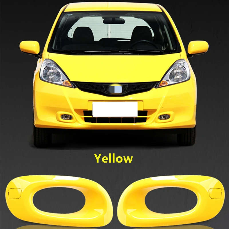 Front Bumper Fog Lights Cover Hood Frame Foglamp Surround For Honda FIT JAZZ GE6 GE8 2012 2013 2014