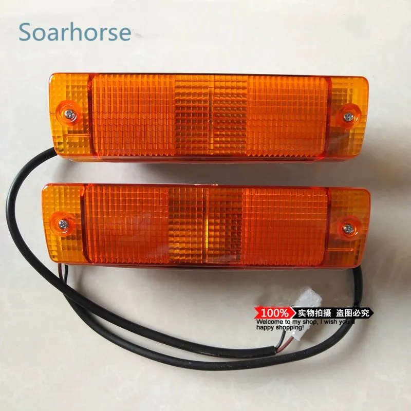 One Pair For VW Passat 32B Santana Front Bumper Turn Signal Light Indicator lamp Yellow