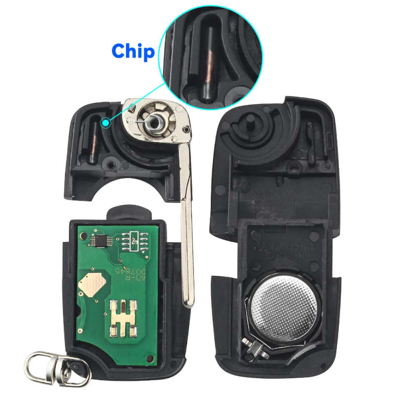 2/3/4 Buttons For Audi A3 A4 A6 A8 B5 TT RS4 Quattro 315/433Mhz ID48 Chip HU66 Car Remote Key