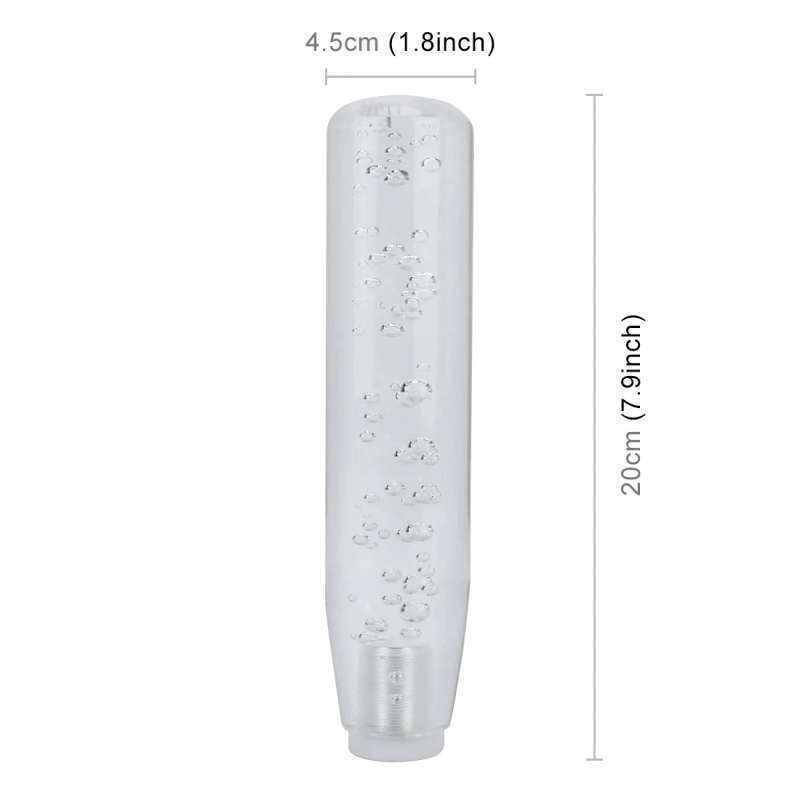Universal Car Truck Transparent Bubble Colors LED Light Shift Knob Gear Lever Shifter