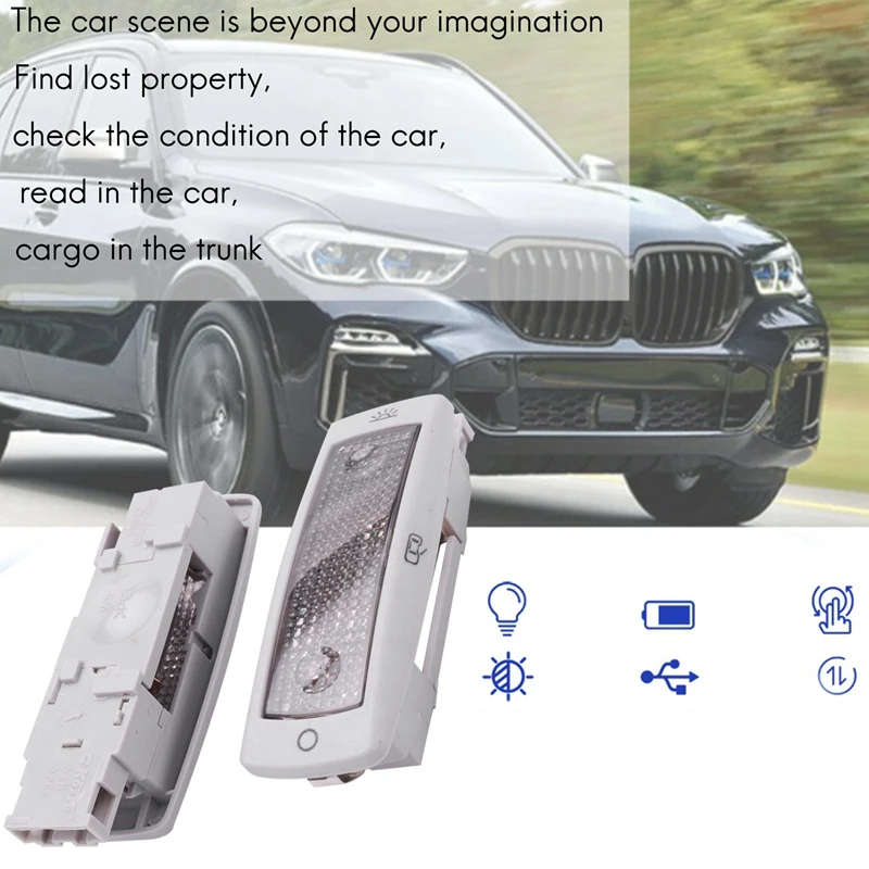 Rear Reading Map Dome Light Ceiling Lamp 3B0947291B For Golf Passat Beetle Tiguan Caddy Skoda