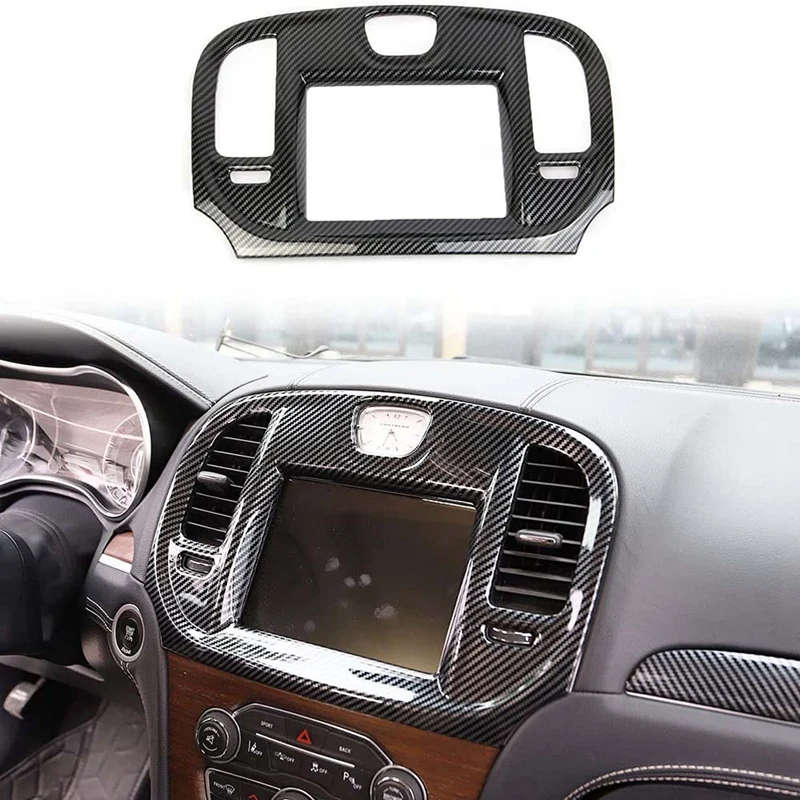 Car Central Control Navigation Screen Trim Interior Accessories For Chrysler 300/300C 2015-2021