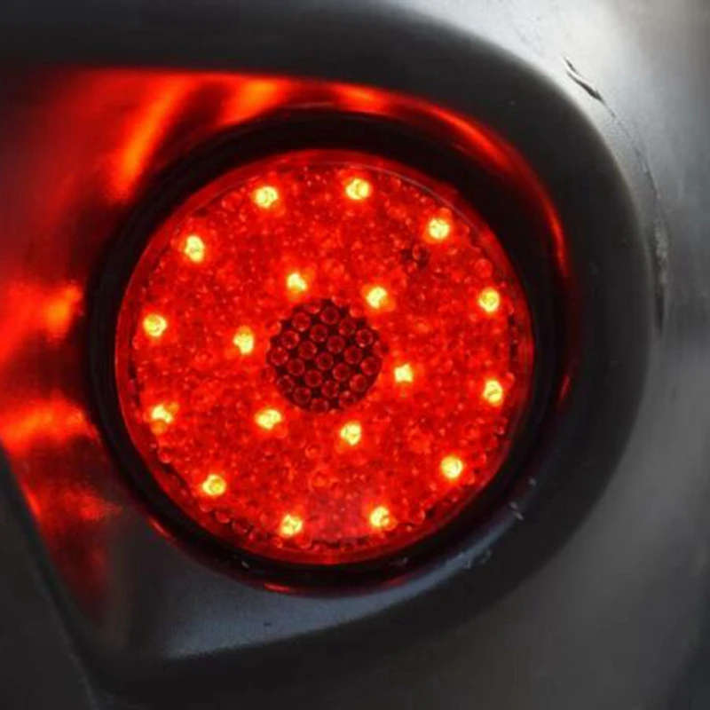 5.8CM Round LED Rear Bumper Reflector Tail Light Brake Lamp For Toyota Highlander Mitsubithi ASX