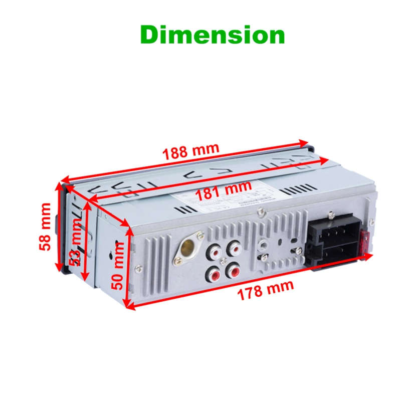 RK-535 Car Stereo Radio MP3 Audio Player with Remote Control, Support Bluetooth Hand-free Calling