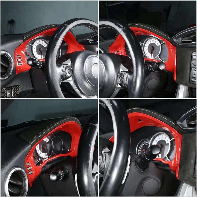 Car Dashboard Instrument Frame Cover Sticker Trim For Toyota 86 GT86 Subaru BRZ 2012-2020