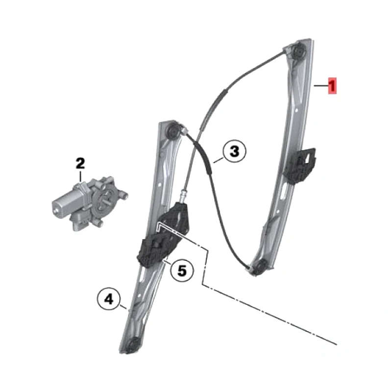 51332460249 New Window Regulator for BMW 3 39; F30 F31 LCI 318i 330i