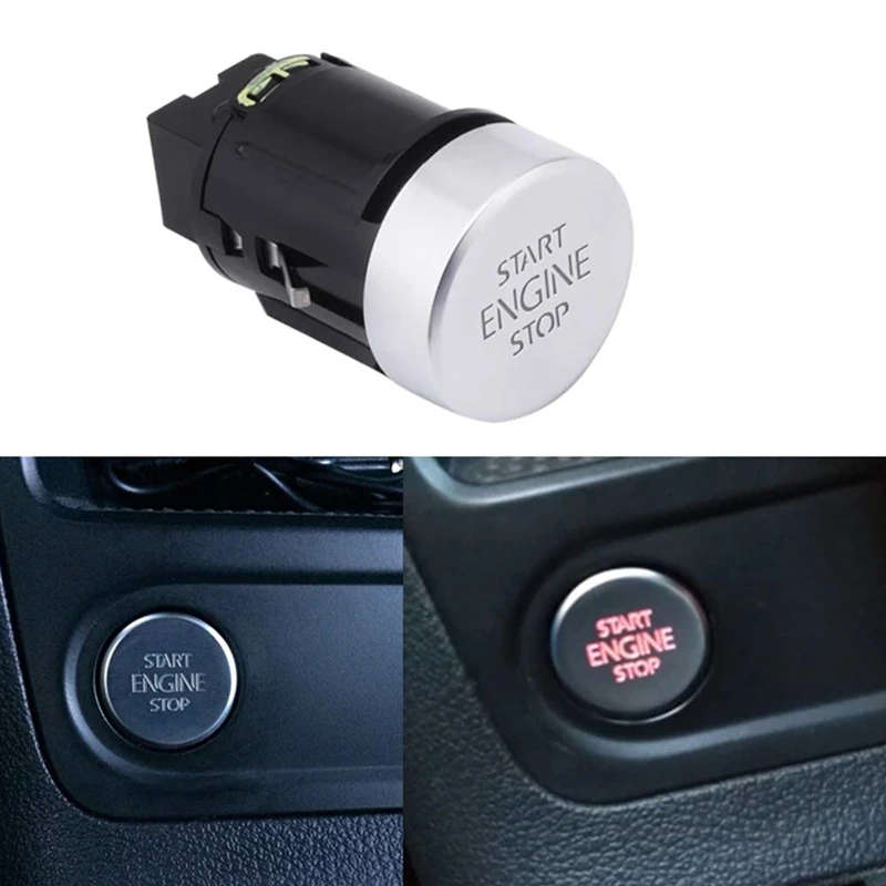 Car Accessories Engine Start Stop Button Switch For VW Tiguan Sharan Ignition Start Switch