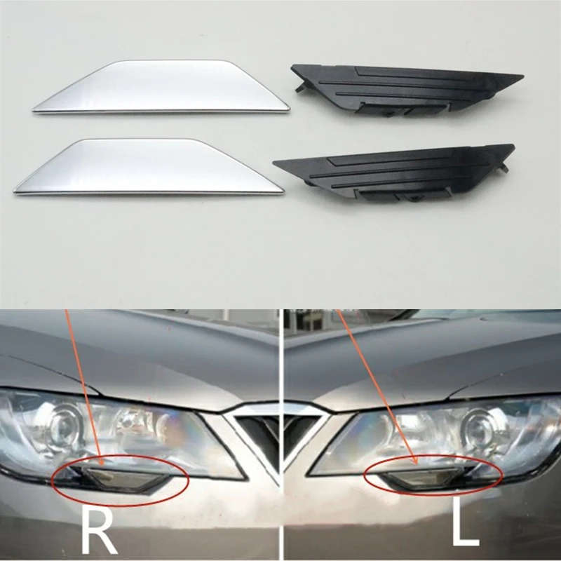 Front Bumper Headlight Washer Spray Nozzle Cover Cap For Skoda Superb 2013 2014 2015