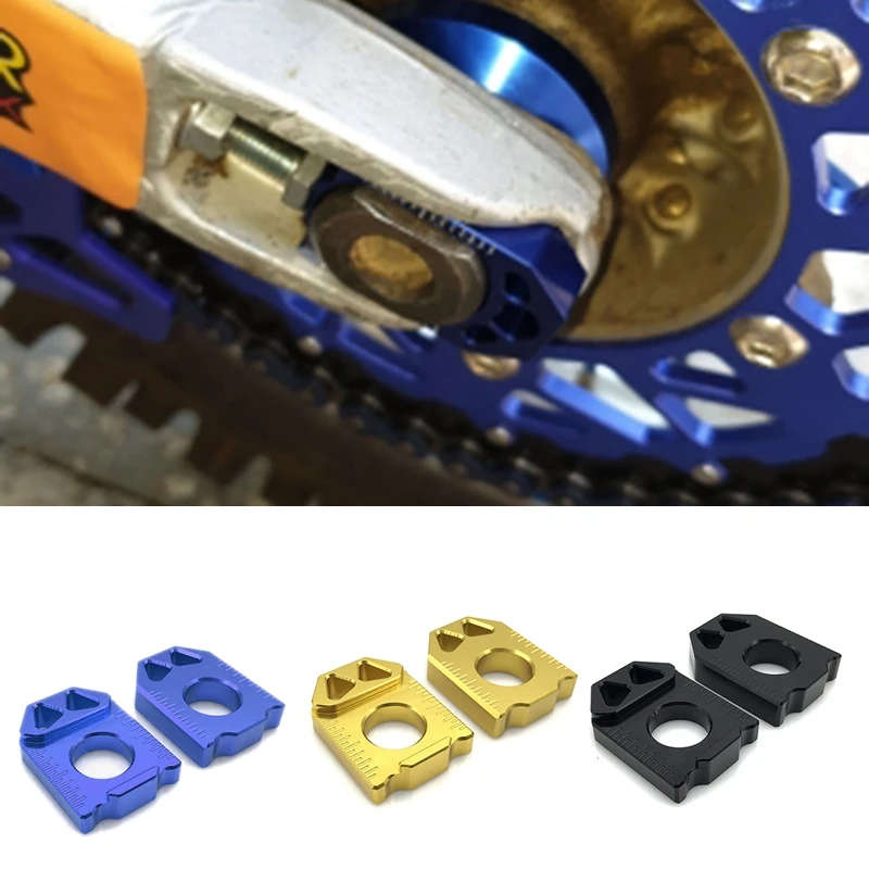 Motorcycle CNC Rear Chain Adjuster Axle Block For SUZUKI DRZ400SM DRZ 400SM DRZ 400 SM 2004-15