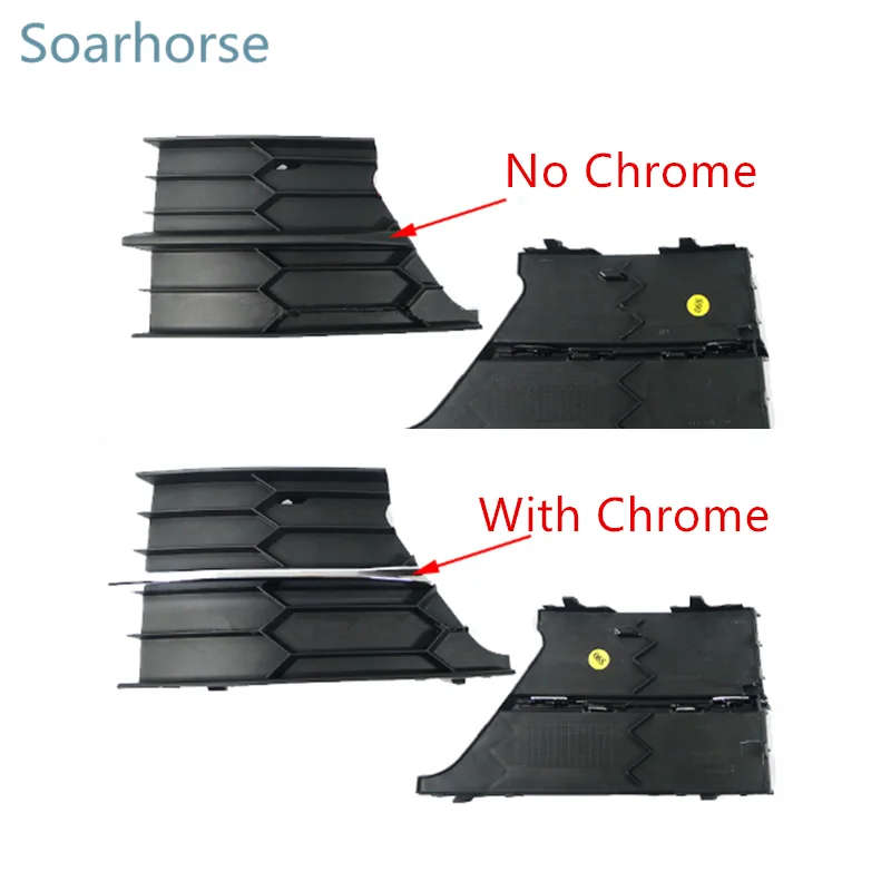 Front Lower Grille Bumper Vent Fog Lamp Light Cover Frame For Skoda Superb 2013-2015