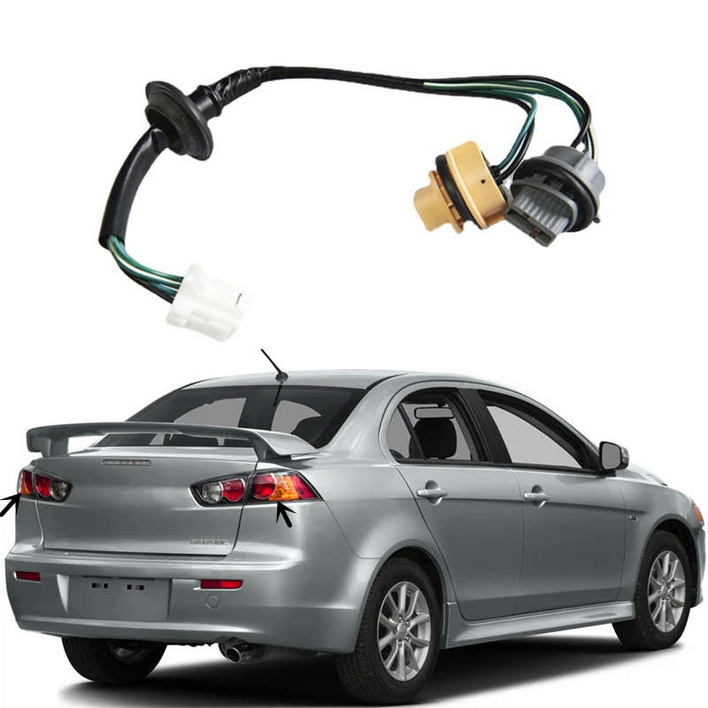 Rear Tail Light Wiring Harness CZ4A Socket Taillight Brake Lamp Cable Plug Adapter For Mitsubishi