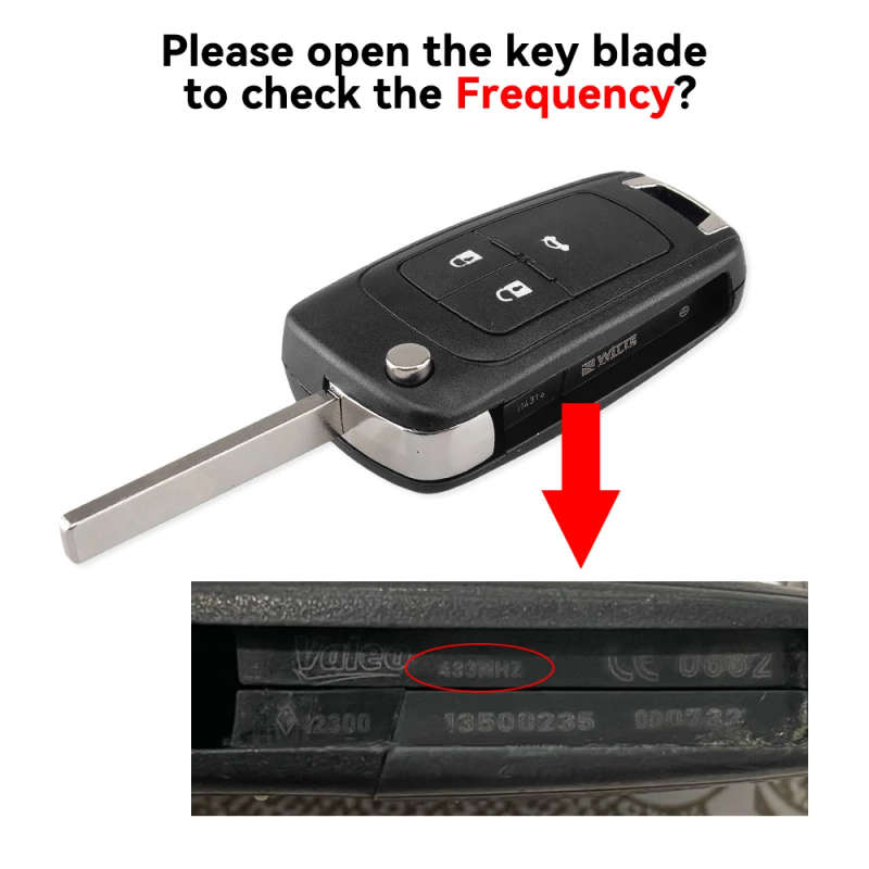 Car Remote Key For Chevy OPEL/VAUXHALL Astra J Corsa E Insignia Zafira C 2009-16 315/433MHz
