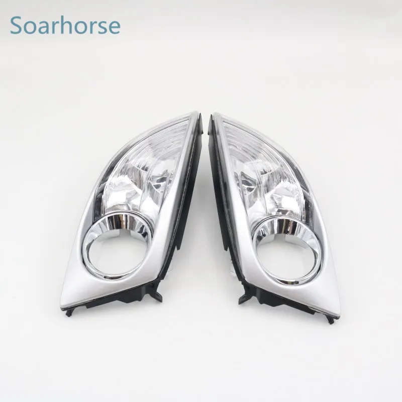 Car Front Bumper fog lamp bezel Corner light decorative frame For Mazda CX-7 CX7 2009-12 +