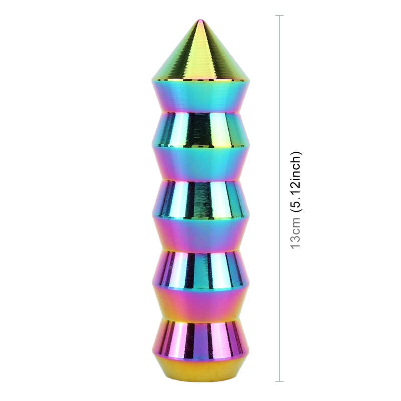 Universal Car Colorful Long Cone Shape Gear Head Gear Shift Knob