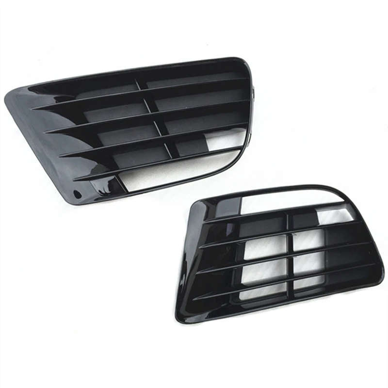 For VW Golf MK6 Cabriolet R20 R Line 2009-2013 Front Bumper Vent Grille Fog Light Trim Bezel Black