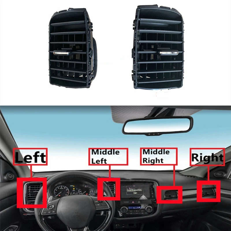 Car Front Air Conditioning Outlet Dash A/C Vent For Mitsubishi Outlander iii 2013-2019 PHEV 2018-20